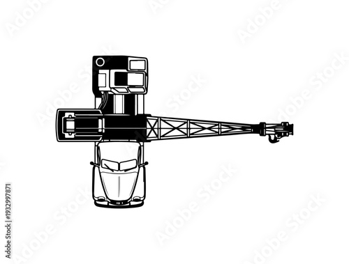 Crane or Hoist Equipment Illustration
