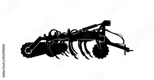 Modern Farm Tractor Graphic Design