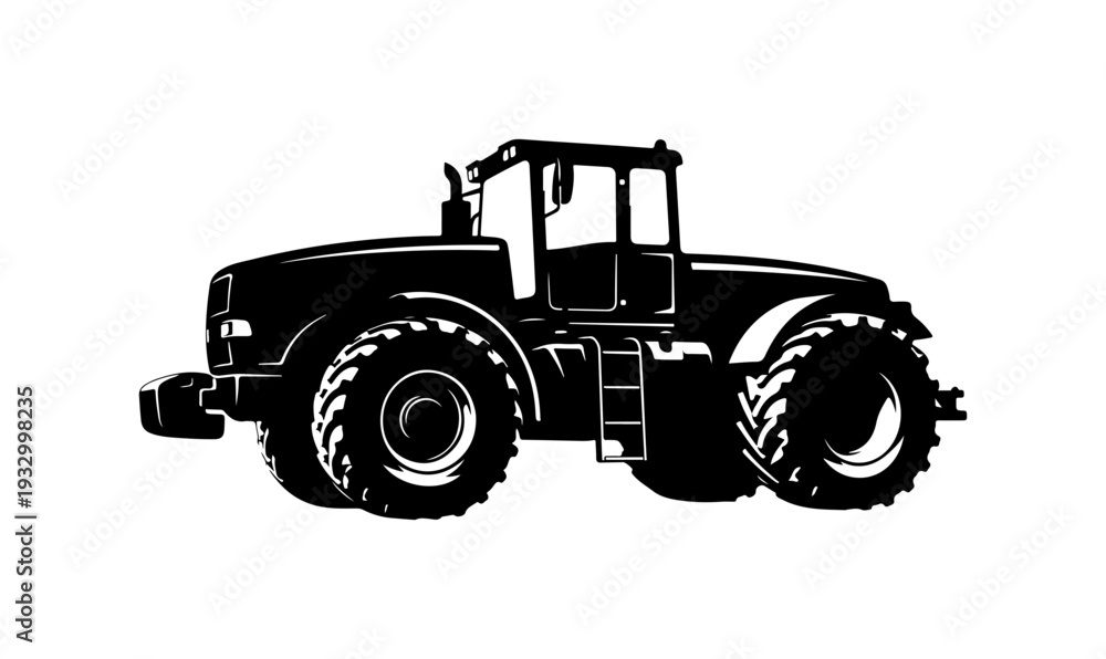 Obraz premium Modern Farm Tractor Graphic Design