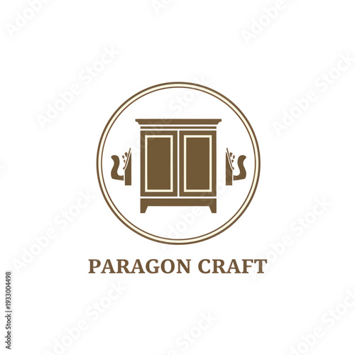 Vintage Woodworking and Cabinetry Logo Design