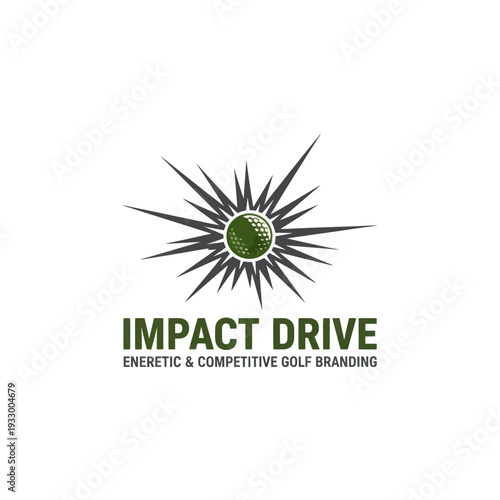 Energetic Golf Ball Impact and Sports Branding