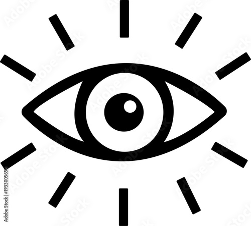 Eye icon set. Eyesight symbol. Retina scan eye icons. Simple eyes collection. Eye silhouette - stock vector. isolated on transparent background