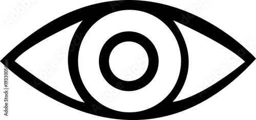 Eye icon set. Eyesight symbol. Retina scan eye icons. Simple eyes collection. Eye silhouette - stock vector. isolated on transparent background