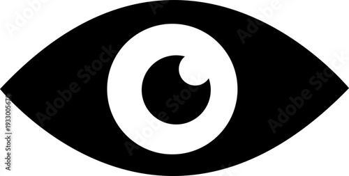 Eye icon set. Eyesight symbol. Retina scan eye icons. Simple eyes collection. Eye silhouette - stock vector. isolated on transparent background