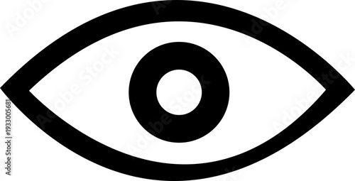 Eye icon set. Eyesight symbol. Retina scan eye icons. Simple eyes collection. Eye silhouette - stock vector. isolated on transparent background