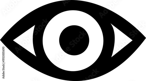 Eye icon set. Eyesight symbol. Retina scan eye icons. Simple eyes collection. Eye silhouette - stock vector. isolated on transparent background