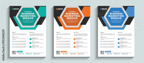 Modern creative corporate flyer design layout template. Abstract annual report, magazine, poster, leaflet, pamphlet, brochure cover, banner.