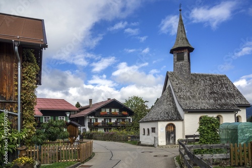 Chapel of St. Fabian and Sebastian. Kornau, Oberstdorf, Oberallgäu, Allgäu, Bavaria, Germany