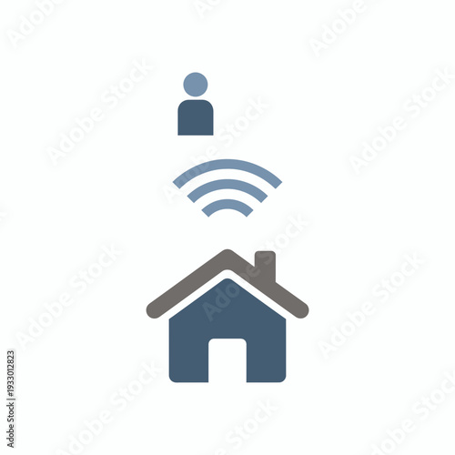 Home WiFi Connection and Smart Home Concept