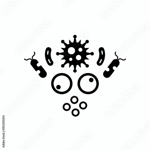 Virus Cells Bacteria Microbiology Icons