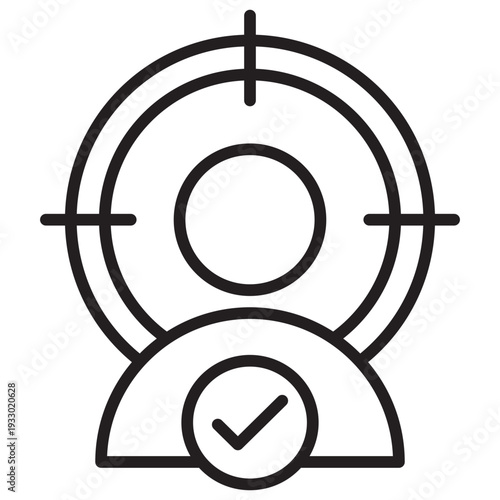 Target Audience Outline Icon