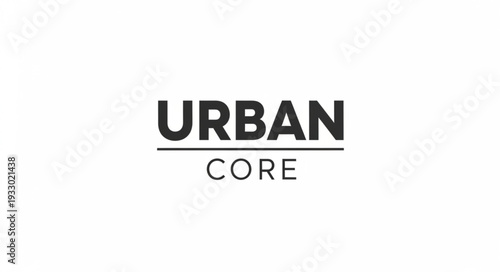 Urban Core logo design, a modern and stylish brand identity for urban businesses.