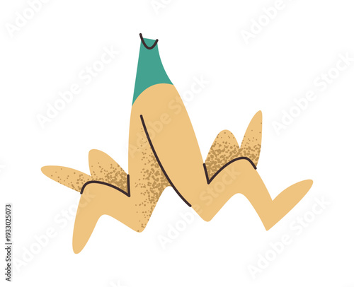 Banana peel prank toy sticker