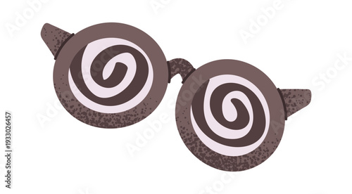 Funny eyeglasses prank accessory sticker