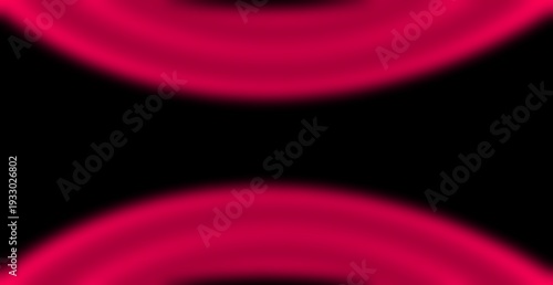 Red abstract curved gradients flow dynamically. Isolated on a deep black background. Perfect for banners and posters.