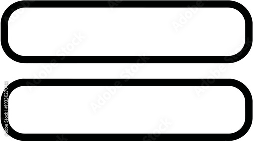 Equals Sign Icon Vector Illustration. Simple Equal Symbol in Modern Flat Line Style. Comparison, Balance, and Mathematical Concept
