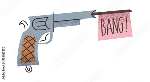 Toy pistol for Fools Day