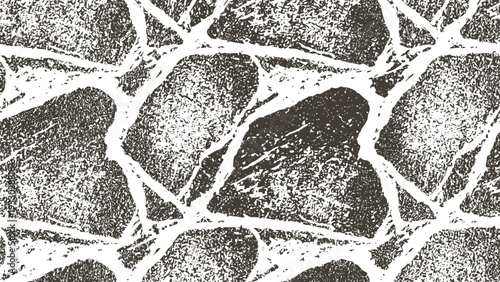 Black and white stone wall texture rough irregular pavement pattern grunge vintage rock surface background design
