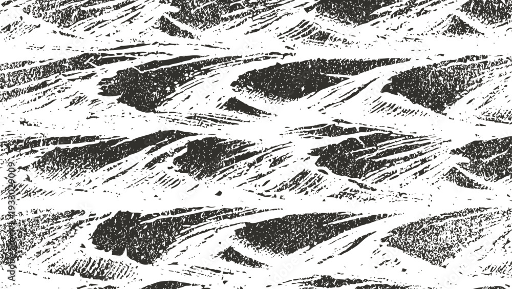 Fototapeta premium abstract black and white textured pattern with dynamic brush strokes and grunge design elements