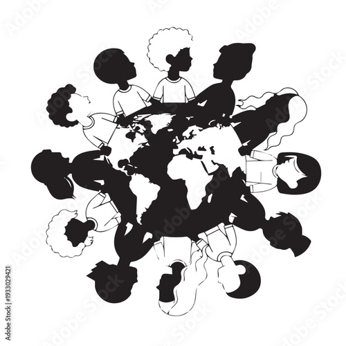 Vintage black vector illustration of a grape vine silhouette with a floral nature pattern and grunge art elements for a summer tattoo design