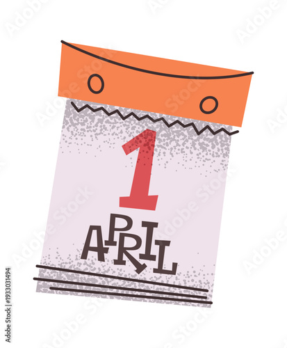 April Fools Day calendar page