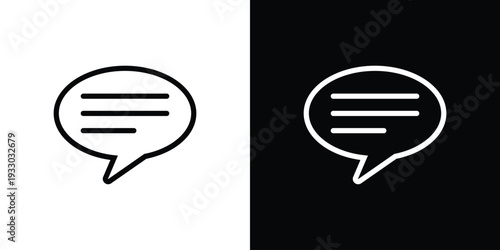Bold solid vector icon of single speech bubbles. Perfect for representing active chat, community discussion, customer service, or social media messaging in a high-contrast style.