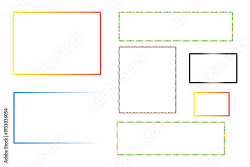 PNG Illustration Colorful rectangle shapes on transparent background