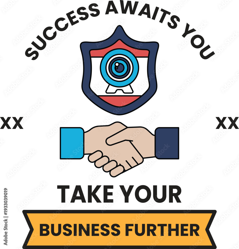 Fototapeta premium A black and white image of two hands shaking with the words 