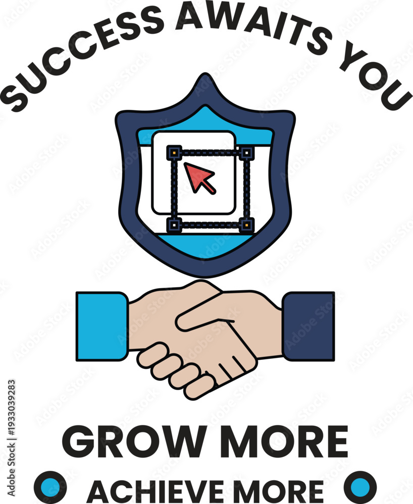 Fototapeta premium A white and black image of two hands shaking with the words 