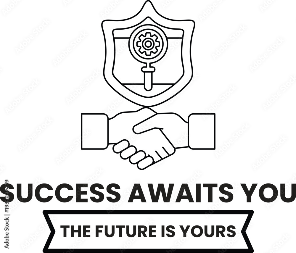 Fototapeta premium A logo for success awaits you