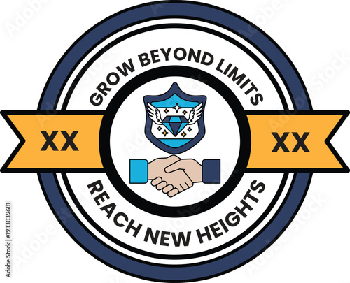 A logo for Grow Beyond Limits Reach New Heights
