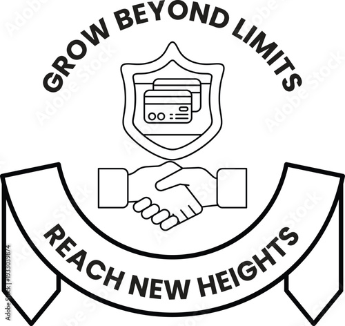 A logo for Grow Beyond Limits that says Reach New Heights