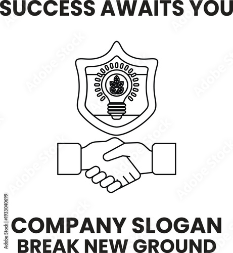 A logo for a company that is about to break new ground