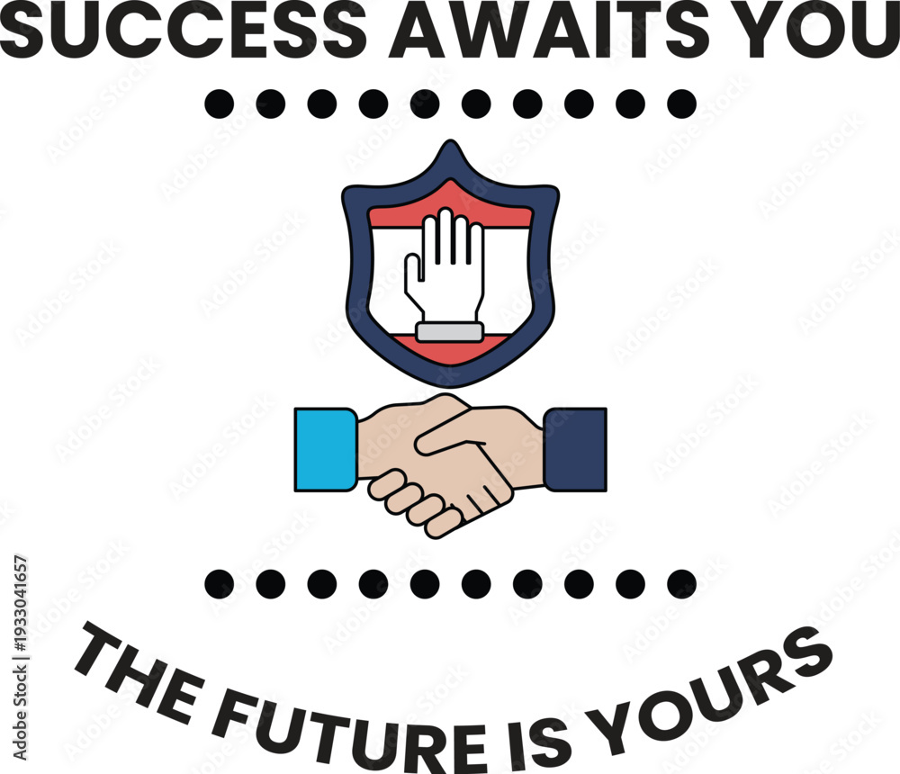 Obraz premium A logo for a company that is about success and the future