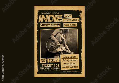 Indie Music Show Flyer