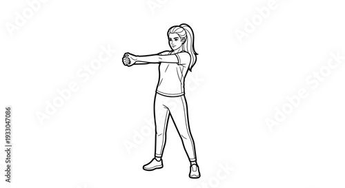 Woman Stretching Exercise Healthy Lifestyle Workout