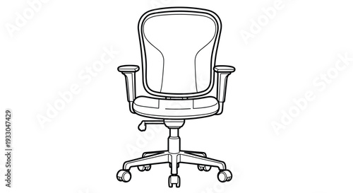 Office Chair Ergonomic Design Business Workspace