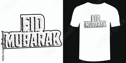 Eid Mubarak Vector Graphic for Modern T-Shirt Printing