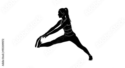 Dynamic yoga pose with balanced and extended leg movement in mid-air