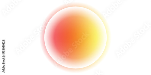 Multicolored blurred circles. Colorful bokeh lights. Abstract blurred background. Neon glowing spheres