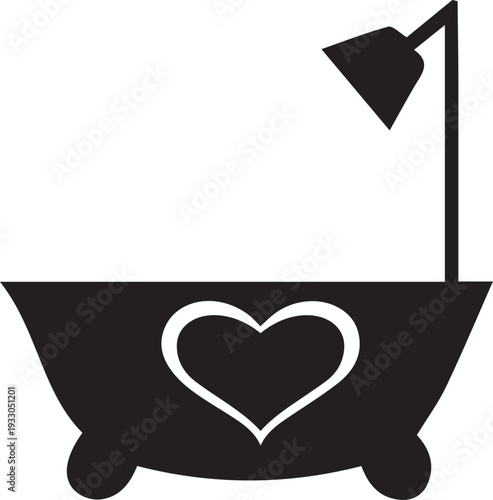 Bathtub Icon Vector Bath Relaxation Spa Soak Bathroom