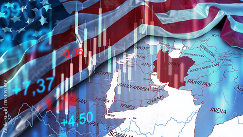Wallpaper Mural Conflict between Iran and USA impacting oil prices in the Middle East during the 2020s Torontodigital.ca