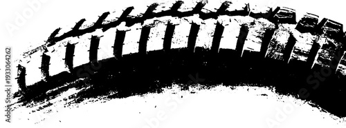 High contrast abstract grunge tire tread design for urban art
