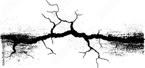 Weathered industrial steel texture with high contrast crack design for background