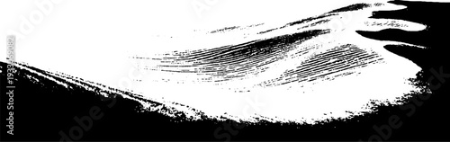 Wind sculpted snow sastrugi in high contrast stencil style for art design