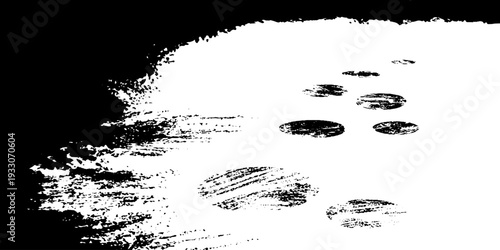 Abstract stencil style of windshield defrost vents in high contrast for creative design