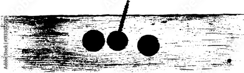 High contrast workbench with dog holes in stencil style for design and decoration