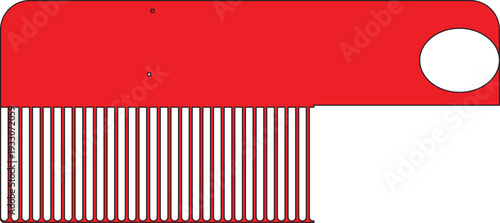 red and black leather wallet