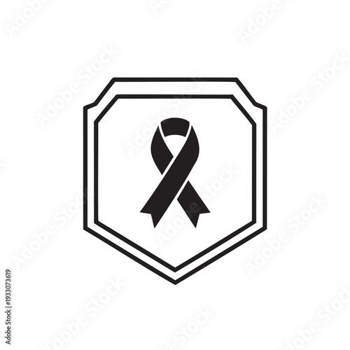 Awareness ribbon symbol isolated on transparent background for support campaigns