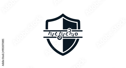 Shield Logo with Cross and Inscription.